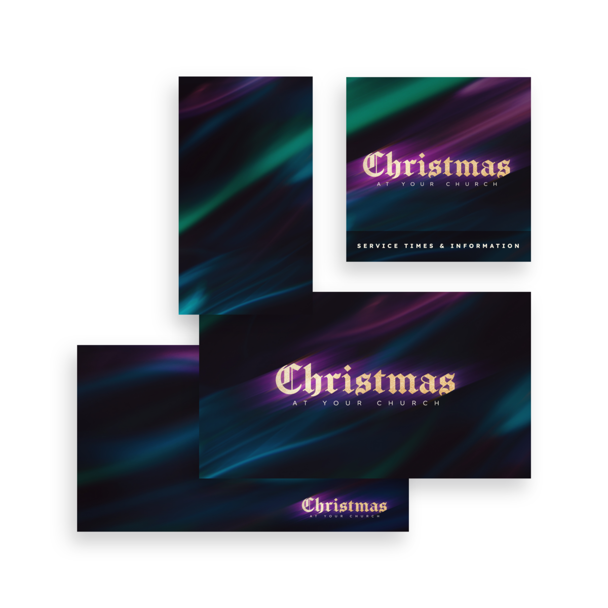 Borealis Christmas Service Graphic Package