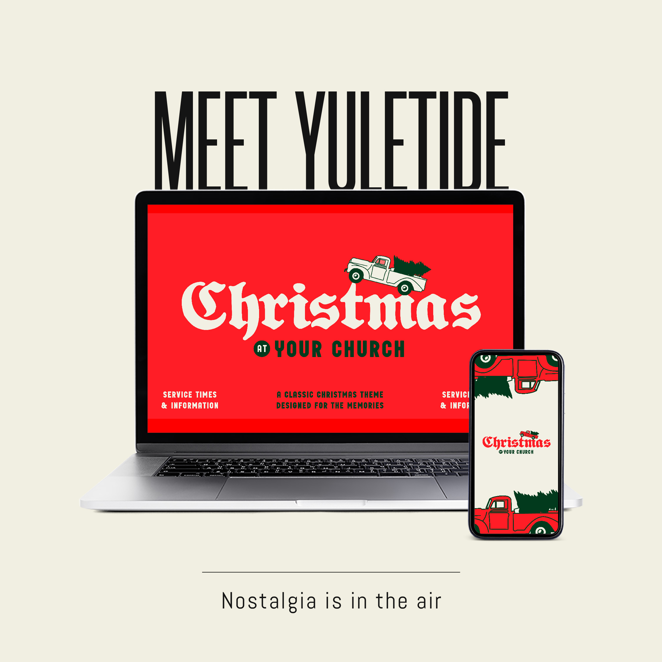 Yuletide Christmas Service Graphic Package