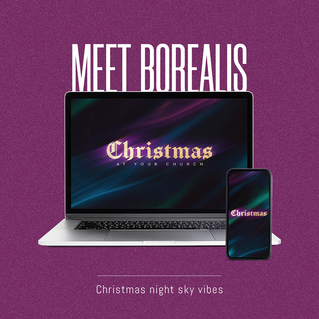 Borealis Christmas Service Graphic Package